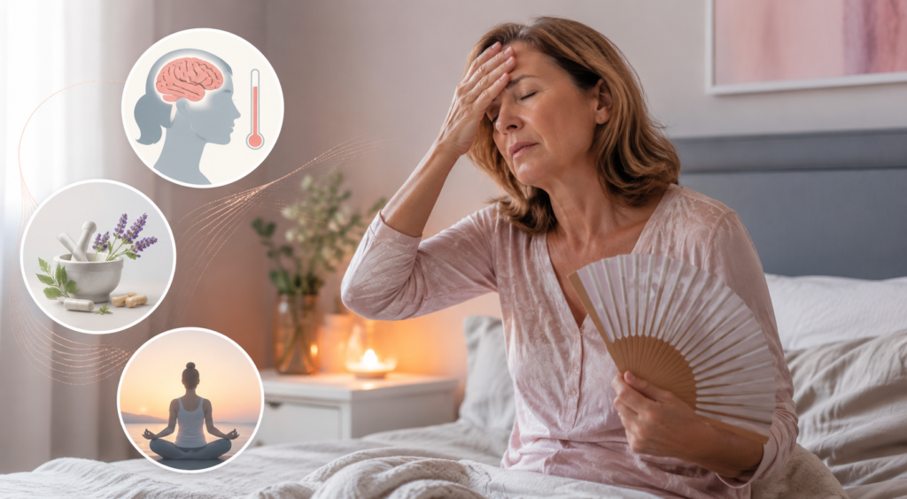 Sudoración nocturna en la menopausia: causas, tratamiento y cómo aliviar los sofocos